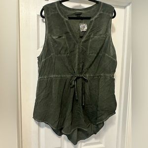 Torrid Size 1 Olive Green button down shirt